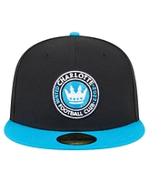 New Era Men's Black Charlotte Fc 2025 Kickoff 59FIFTY Fitted Hat