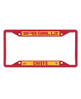 Wincraft Kansas City Chiefs Super Bowl Lix Laser Cut Metal License Plate Frame
