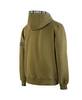 Two Hype X Nba Men's Olive Chicago Bulls Culture Hoops Collection Premium Pullover Hoodie