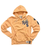 Roots of Fight Men's Jason Kidd Gold Cal Bears Name Number Tri-Blend Pullover Hoodie