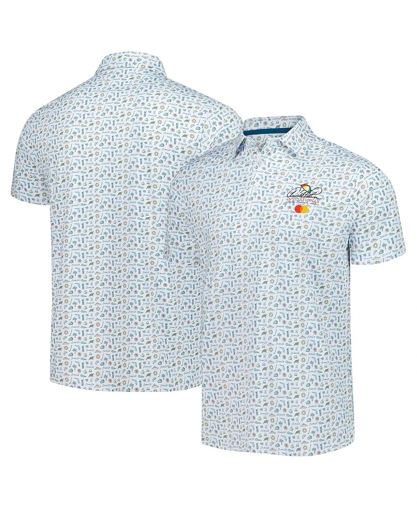 Barstool Golf Men's White Arnold Palmer Invitational New Florida Icons Polo Shirt