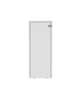 Fm Furniture Rincon Valley Folding Table with Storage, White