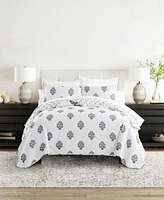 Ienjoy Home Stamped Bloom Reversible Quilt Sets
