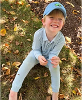 Bits & Bows Boys Boys Tractor Baseball Hat in Blue