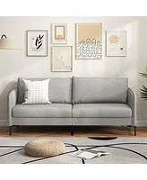Modern 76 Inch Loveseat Sofa Couch for Apartment Dorm with Metal Legs