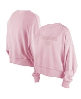 New Era Women's Pink Pittsburgh Steelers Cozy Pullover Sweatshirt
