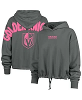 '47 Brand Women's Gray Vegas Golden Knights Bright Side Venice Cropped Pullover Hoodie