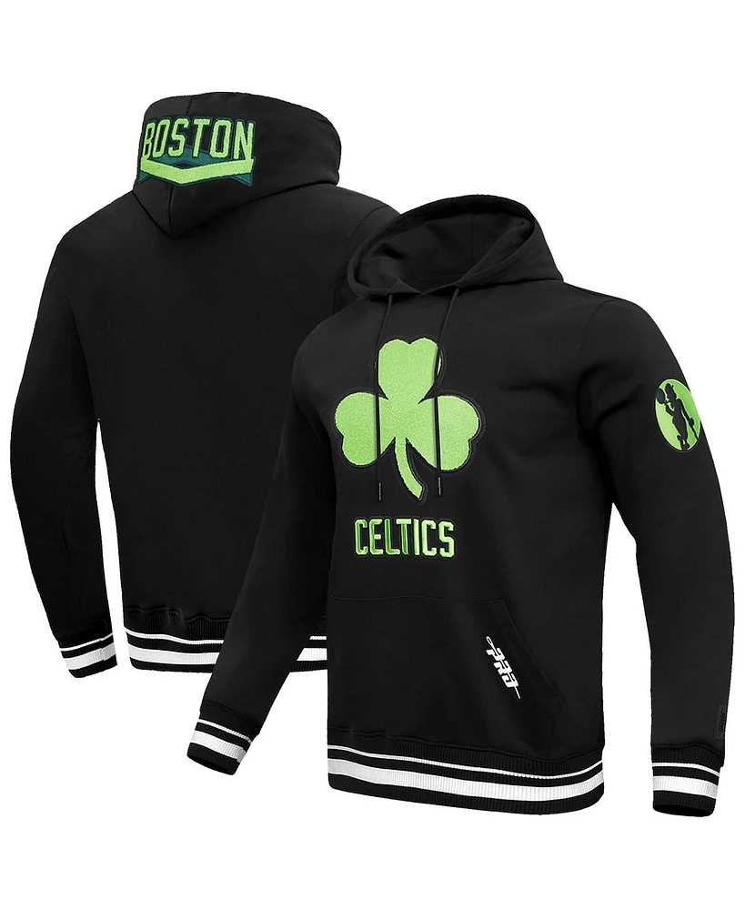 Pro Standard Men's Black Boston Celtics 2024/25 City Edition Pullover Hoodie