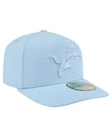 New Era Men's Light Blue Detroit Lions Color Pack A-Frame 59FIFTY Fitted Hat