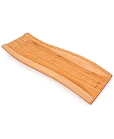 BergHOFF Aaron Probyn 2-Piece Cheese Knife and Bamboo Wavy Cutting Board Set