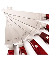 BergHOFF Pakka Wood 9-Piece Steak Carving Knife Set