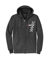 Nascar Classics Men's Heather Charcoal Full-Zip Hoodie