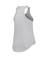 Profile Women's Heather Gray Auburn Tigers Arch Logo Racerback Scoop Neck Tank Top