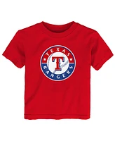 Outerstuff Toddler Red Texas Rangers Primary Logo T-Shirt