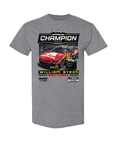 Checkered Flag Sports Big Boys and Girls Heather Gray William Byron 2025 Daytona 500 Champion T-Shirt