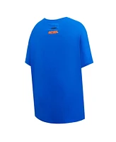 Pro Standard Women's Royal Florida Gators Script Tail Oversized Boyfriend T-Shirt