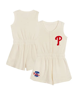 Outerstuff Toddler Cream Philadelphia Phillies Power Tank Romper