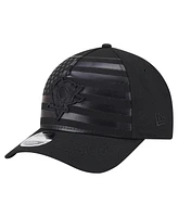 New Era Men's Black Pittsburgh Penguins Game Day Stealth Flag 9FORTY A-Frame Adjustable Hat