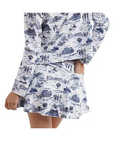 Smith & Quinn Women's White/Navy Penn State Nittany Lions Tailgate Collection Molly Skort
