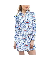 Smith & Quinn Women's Royal/Red Kansas Jayhawks Tailgate Molly Skort