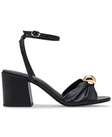 Steve Madden Women's Caden Knotted Embellished Block-Heel Sandals