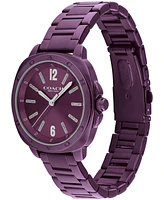 Coach Women's Kitt Ionic Plated Purple Steel Bracelet Watch, 34mm