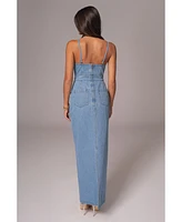 Jluxlabel Women's Mara Denim Bustier Dress