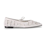 Sway Slit Leather Ballet Flats