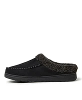 Dearfoams Men's Microsuede Moccasin Toe House Shoe Clog Slipper