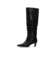 Kalila Black Leather Boots