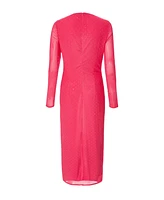 Quiz Women's Mesh Hotfix Maxi Dress