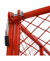 Steel Garden Cart, Steel Mesh Removable Sides, 3 cu ft, 550 lb Capacity, red
