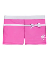 Barbie Girls Racerback Upf 50+ Tankini Top and Swim Shorts Outfit Set
