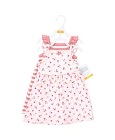Hudson Baby Girls Cotton Dresses, Cherry Sweet, 18-24 Months