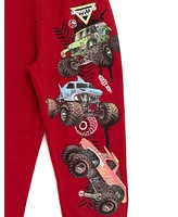 Monster Jam Toddler Boys T-Shirt and Fleece Jogger Pants Outfit Set