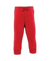 Hudson Baby Girls Cotton Pants and Leggings, Valentine Hearts