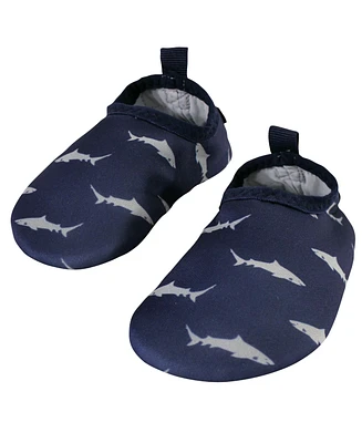 Hudson Baby Boys Water Shoes for Sports, Yoga, Beach and Outdoors, Shark, 6-12M/3-4