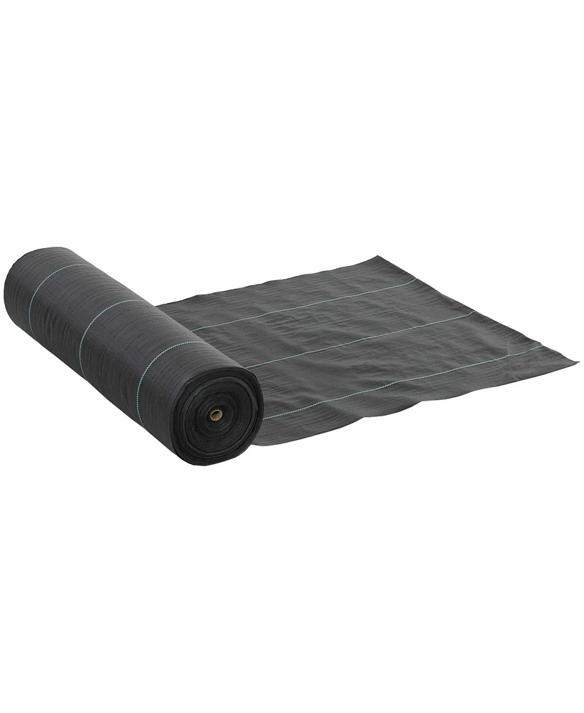 Outsunny 6FT x 300FT Weed Barrier Landscape Fabric, Weed Control Fabric