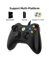 Nbcp Wired Xbox 360 Controller – Usb Gamepad with Dual Vibration for Xbox 360, Xbox 360 Slim & Windows 7/8/8.1/10