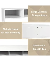 Wall Mounted Floating Computer Table Desk Storage Shelf