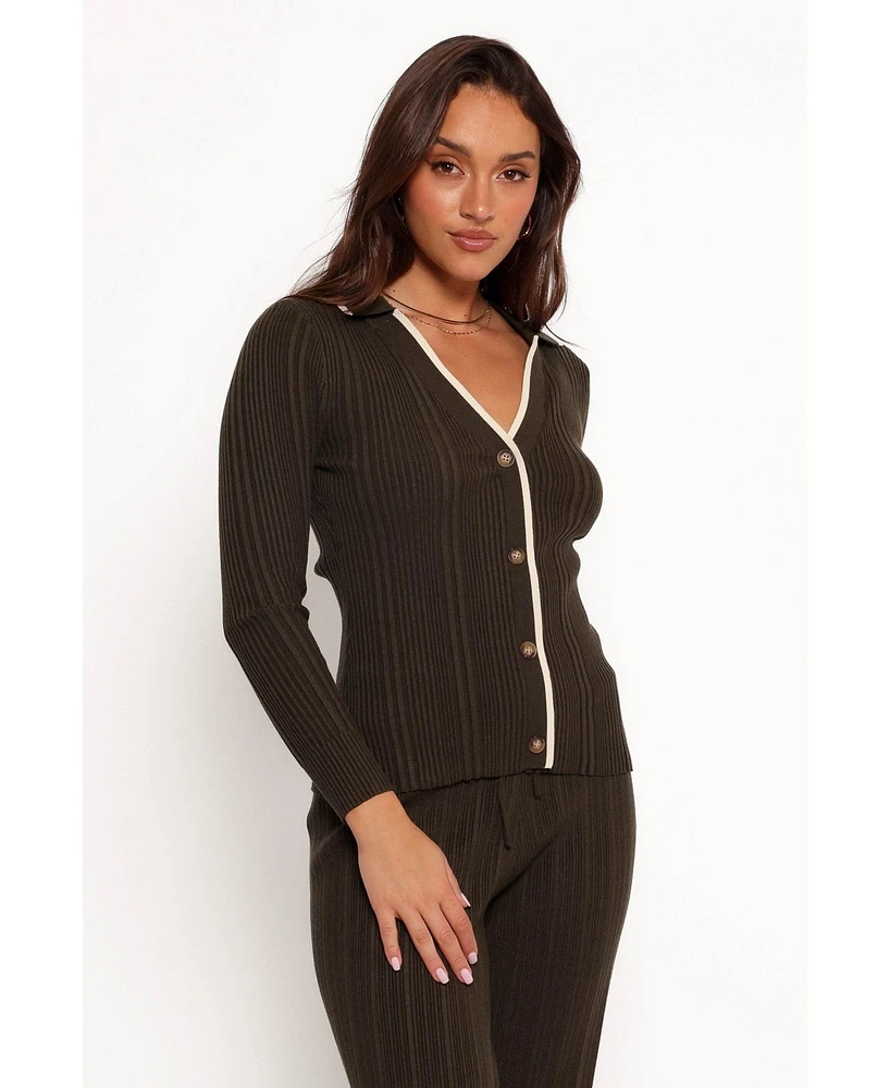 Petal and Pup Women's Alondra Cardigan Knit Top