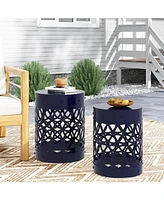 Outdoor Metal S/2 end table