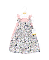 Hudson Baby Girls Cotton Dresses, Ditsy Floral, 9-12 Months