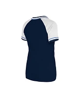 New Era Women's Navy Tampa Bay Rays Gameday Raglan V-Neck T-Shirt