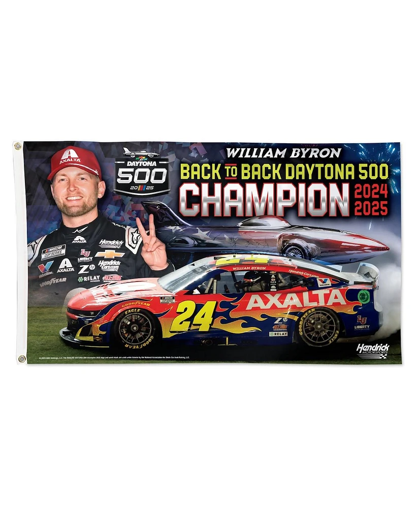 Wincraft William Byron 2025 Daytona 500 Champion 3' x 5' Singler-Sided Deluxe Flag