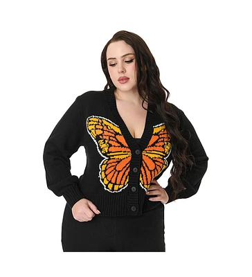 Smak Parlour Plus 1960s Butterfly Cardigan