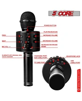 5 Core Wireless Karaoke Microphone Bluetooth Mic Portable Handheld Microfonos Inalambricos