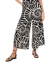 Vince Camuto Women's Printed Pull-On Wide-Leg Pants