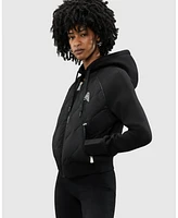 Alpenhaus Women's Sorlin Hybrid Insulated Bomber Jacket with Removable Hood