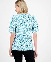Brand? Women's Printed Square-Neck Top, Exclusively at Macy's